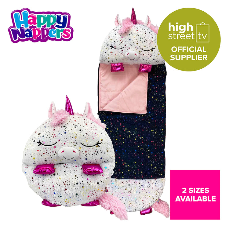 Shimmer Unicorn - 2-in-1 Plush Toy and Sleeping Bag