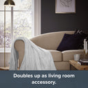 Silentnight Comfort Control Electric Heated Throw - Grey