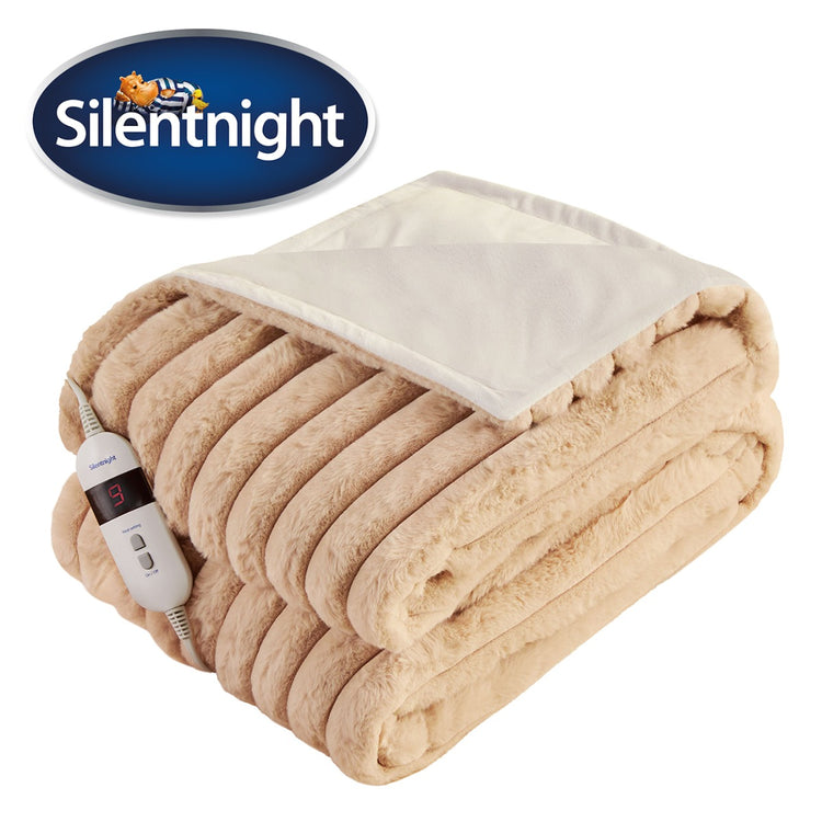 Silentnight Luxury Large Faux Fur Heated Throw