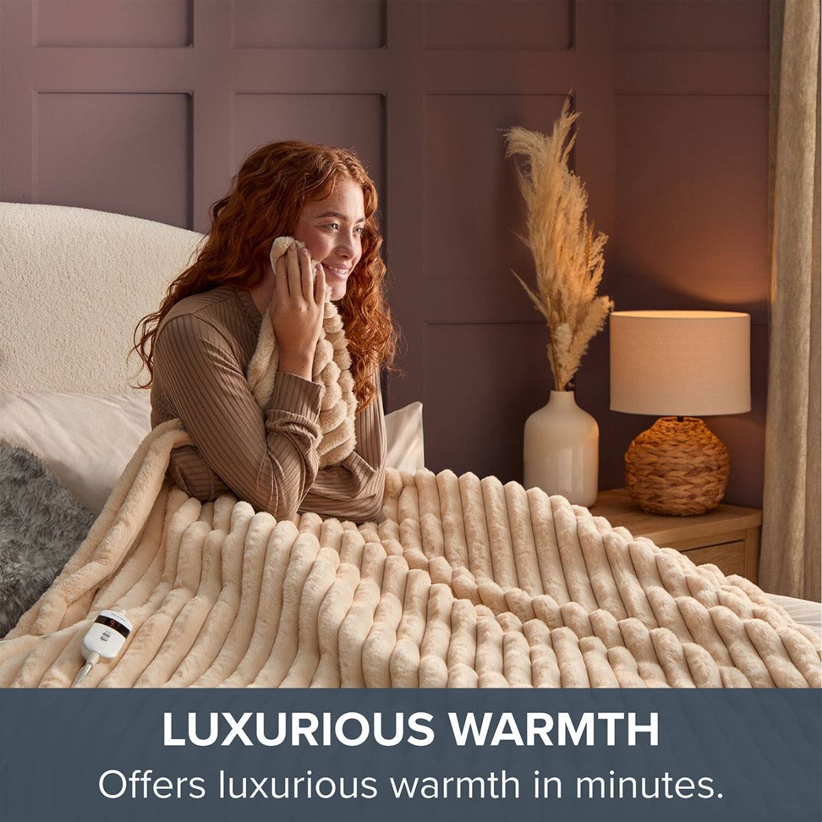 Silentnight Luxury Large Faux Fur Heated Throw