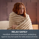 Silentnight Luxury Large Faux Fur Heated Throw