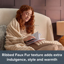 Silentnight Luxury Large Faux Fur Heated Throw