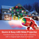 Star Shower LED Christmas Slide Show Projector