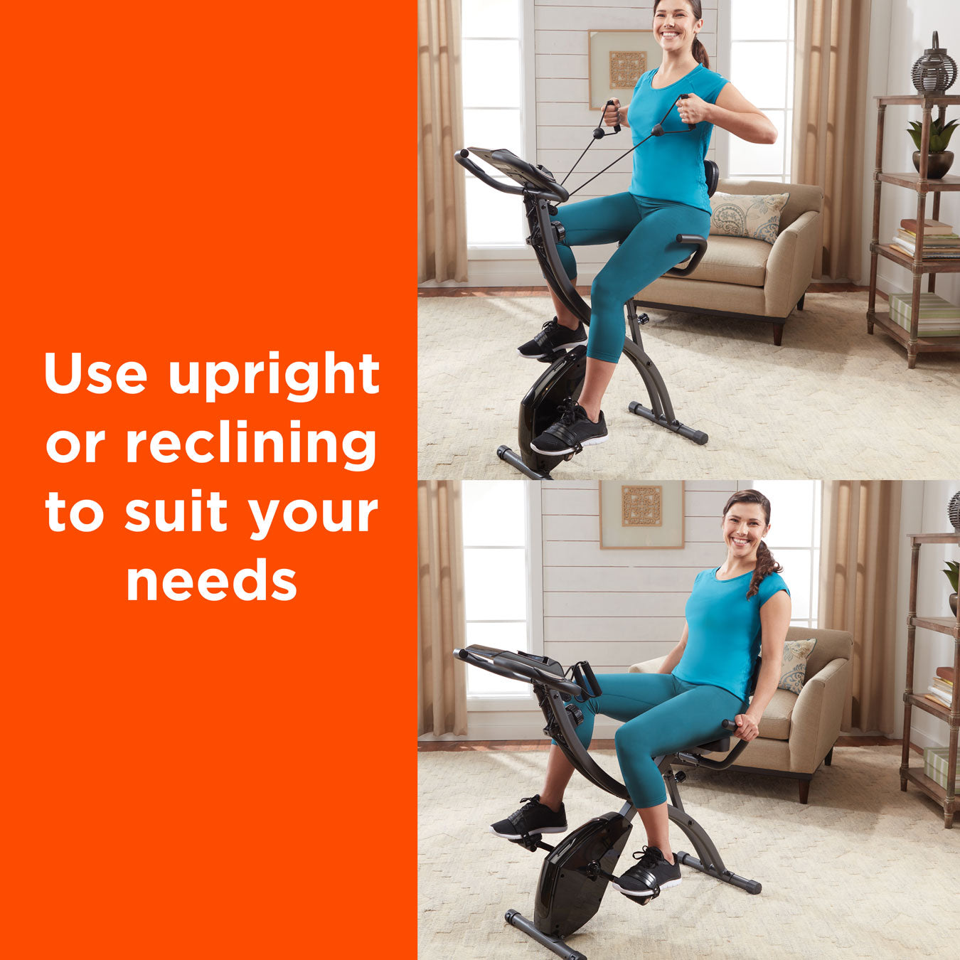 New Image Slim Cycle 2-in-1 Exercise Bike