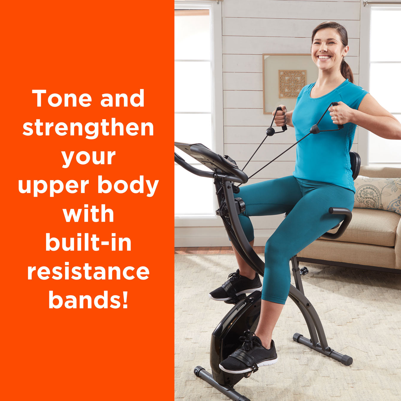 New Image Slim Cycle 2-in-1 Exercise Bike