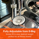 FITT Bell by New Image - Adjustable Kettlebell/Barbell System - Up to 16kg