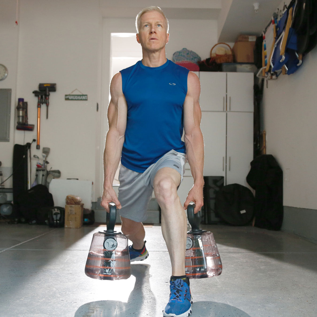 FITT Bell by New Image - Adjustable Kettlebell/Barbell System - Up to 16kg