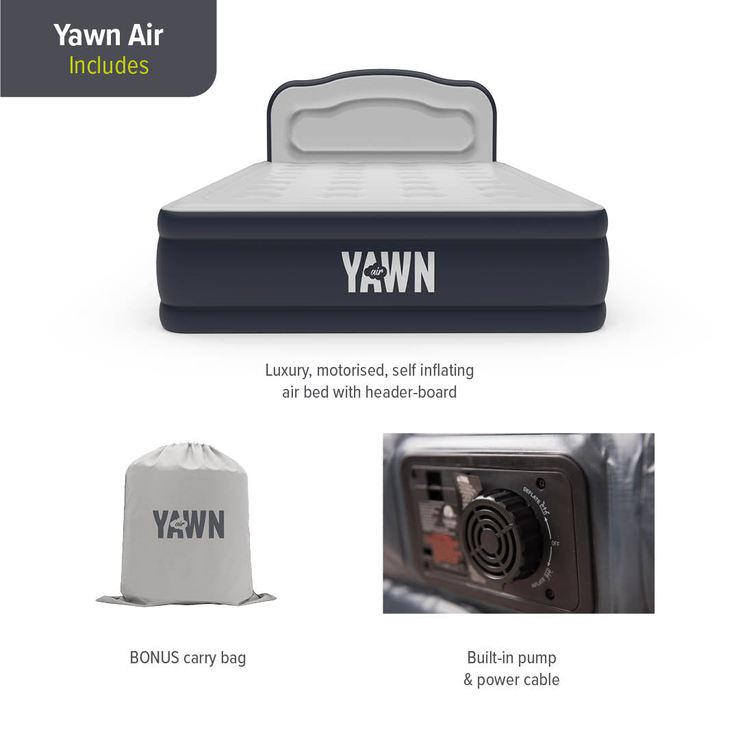 YAWN Air Bed Double Size