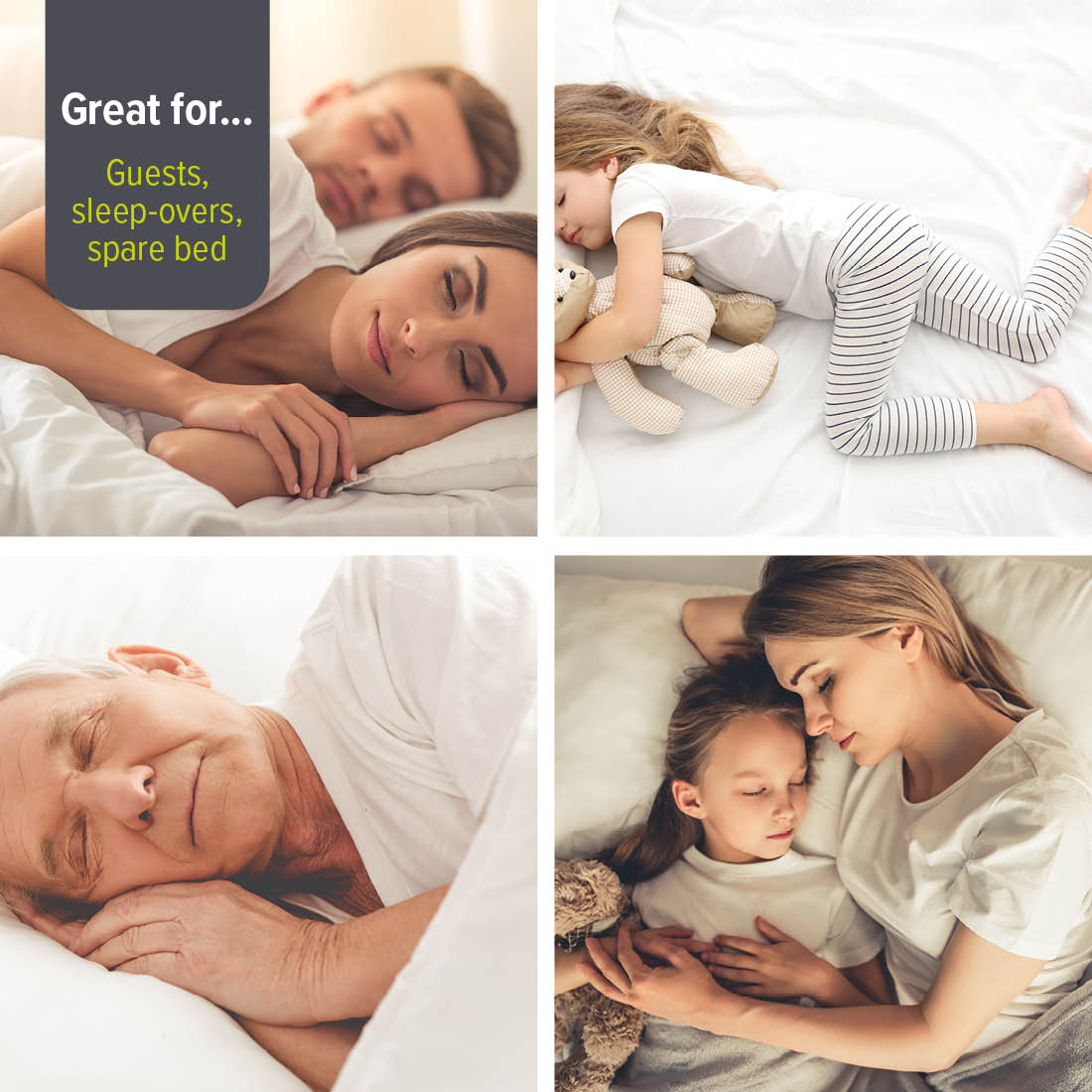 YAWN Air Bed DELUXE Single with Custom Fitted Sheet