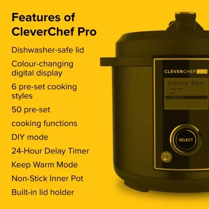 CleverChef Pro 4.8L – Digital Pressure Cooker & Multicooker by Drew&Cole