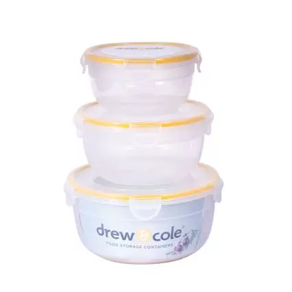 Drew&Cole Food Storage Containers – 3pc Set