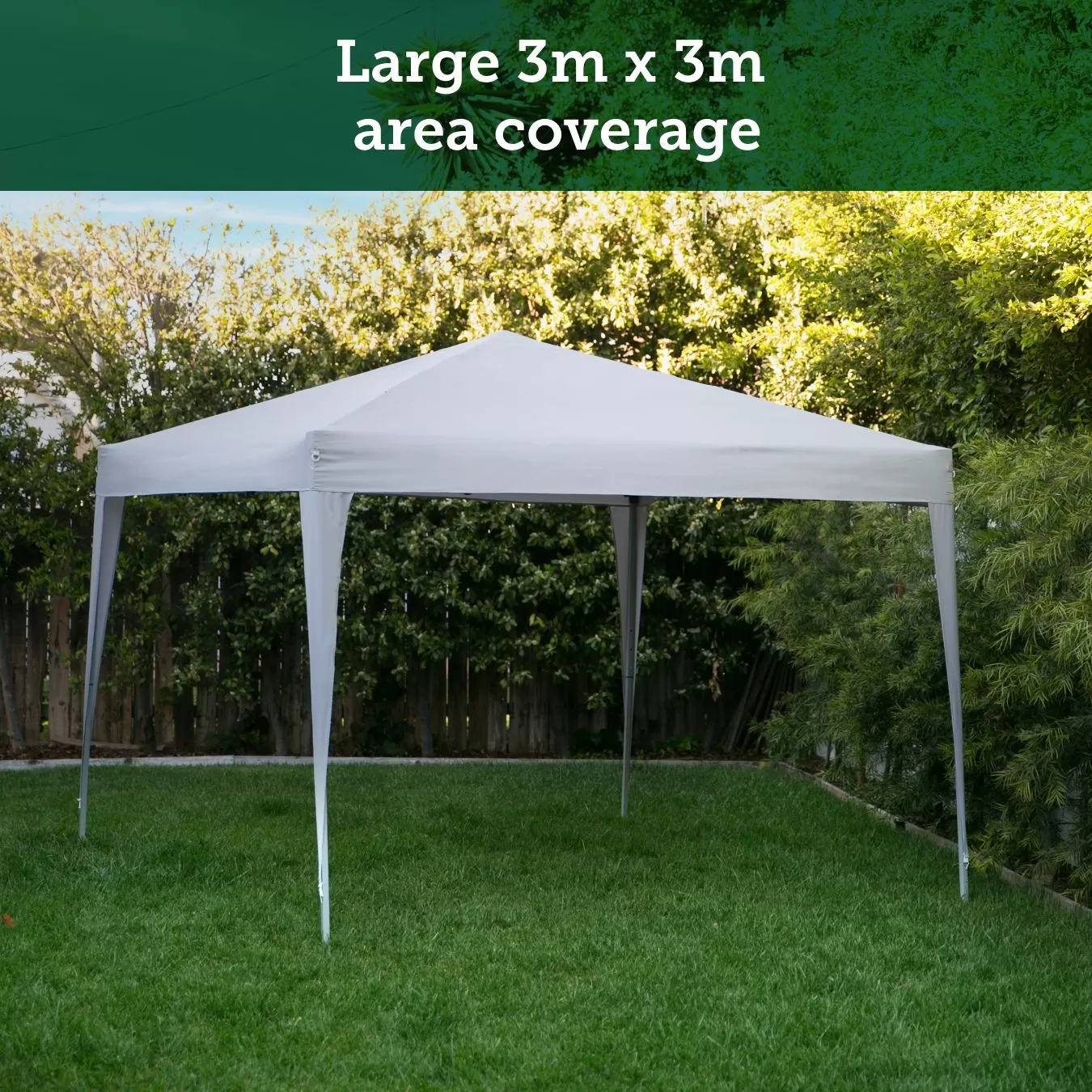 ShadeHaven by AriaLiving - 3m x 3m Pop-up Gazebo
