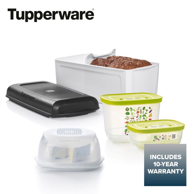 Tupperware Fridge Stackables Family Set With Rack, Deli Meat
