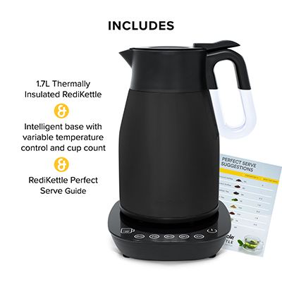 RediKettle Variable Temperature Thermal Kettle 1.7L (Piano Black)