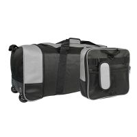 iN Travel Foldable Wheeled Holdall - 80L Luggage Bag (Black/Grey)